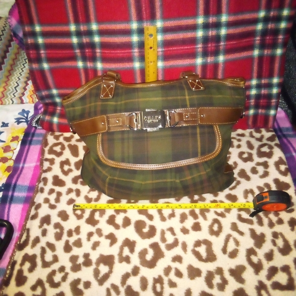 Chaps est.1978 Scottish Plaid Top Handle Purse - Picture 10 of 11